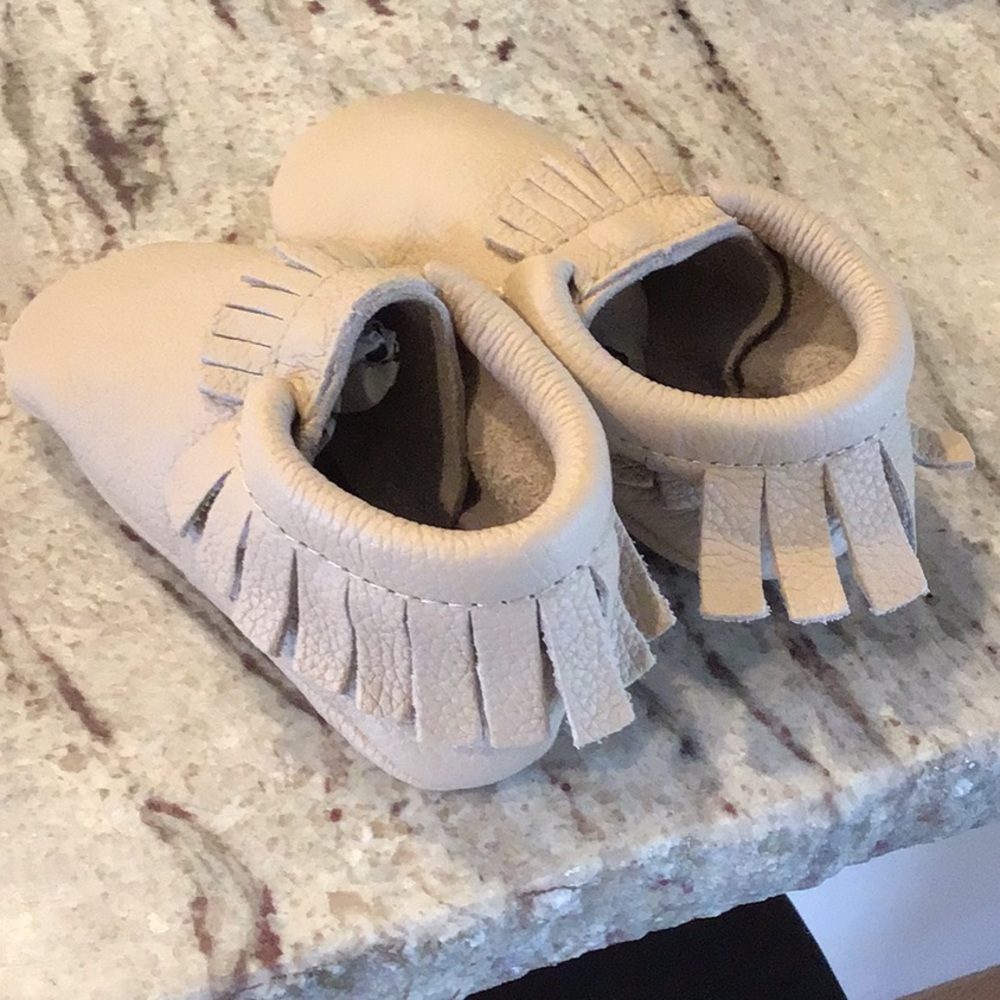 Freshly picked baby toddler moccasins shoes